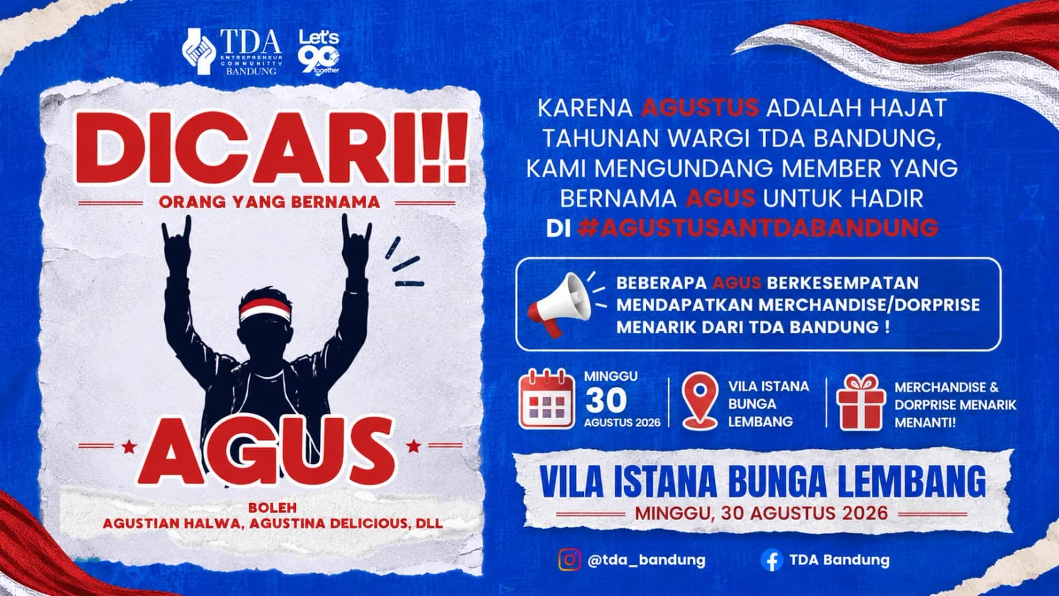 TDA BANDUNG Mencari Agus